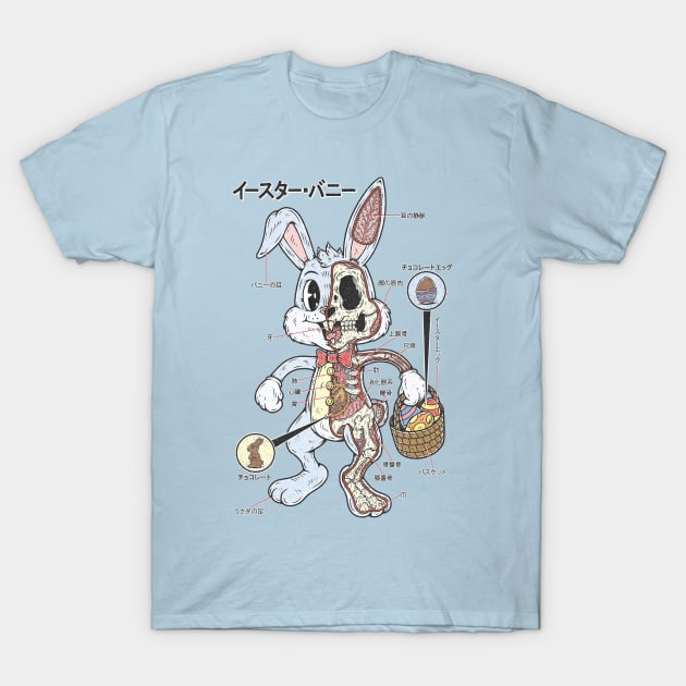 EASTER BUNNY ANATOMY T-Shirt by Firebrander